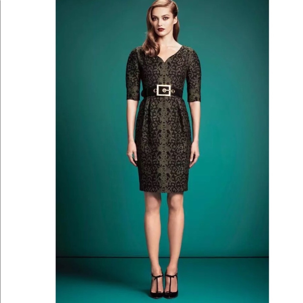 Gucci Jacquard Lace Sweetheart Dress Size 42 / 6